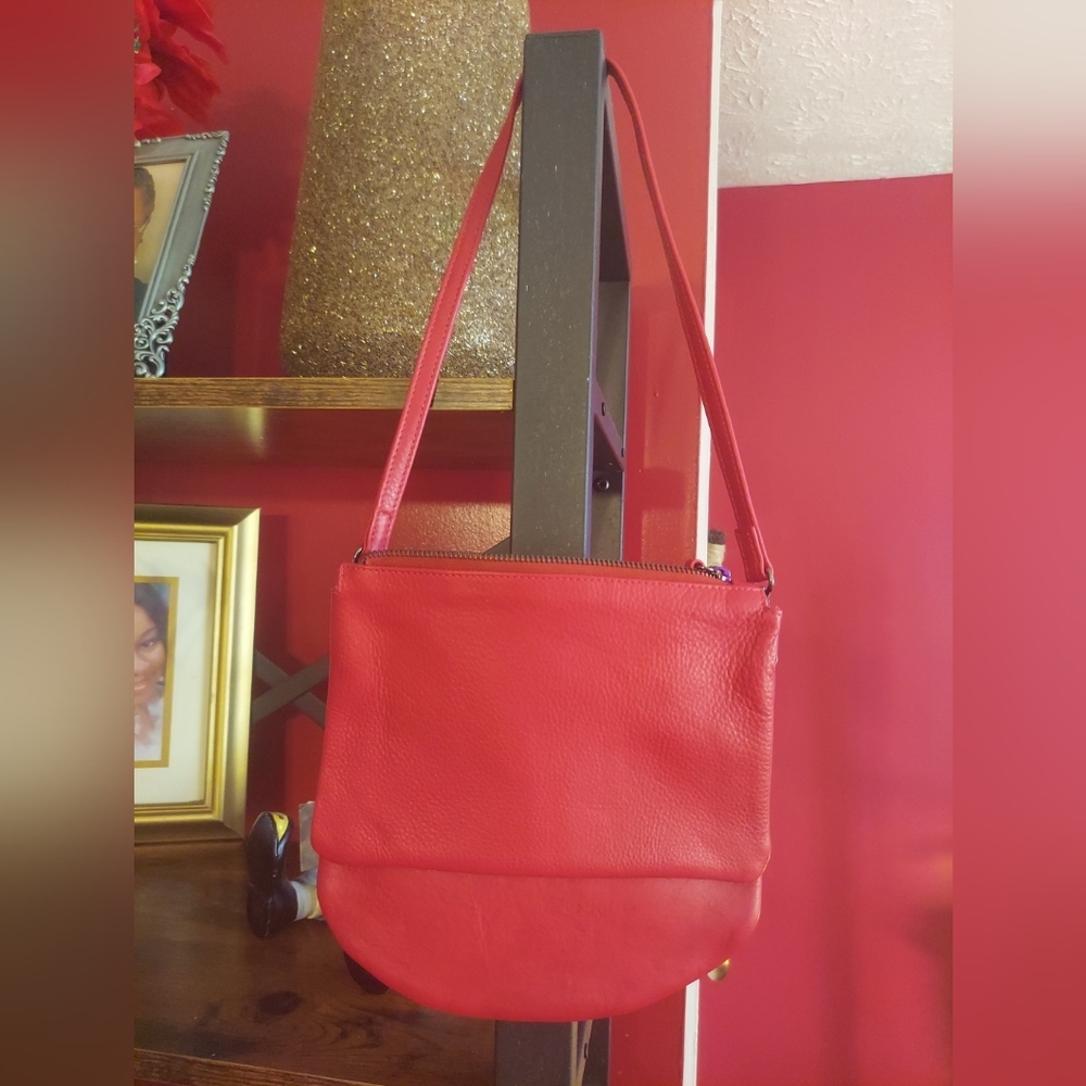 Salvador Bachiller Red Ultrasoft  Leather Handbag